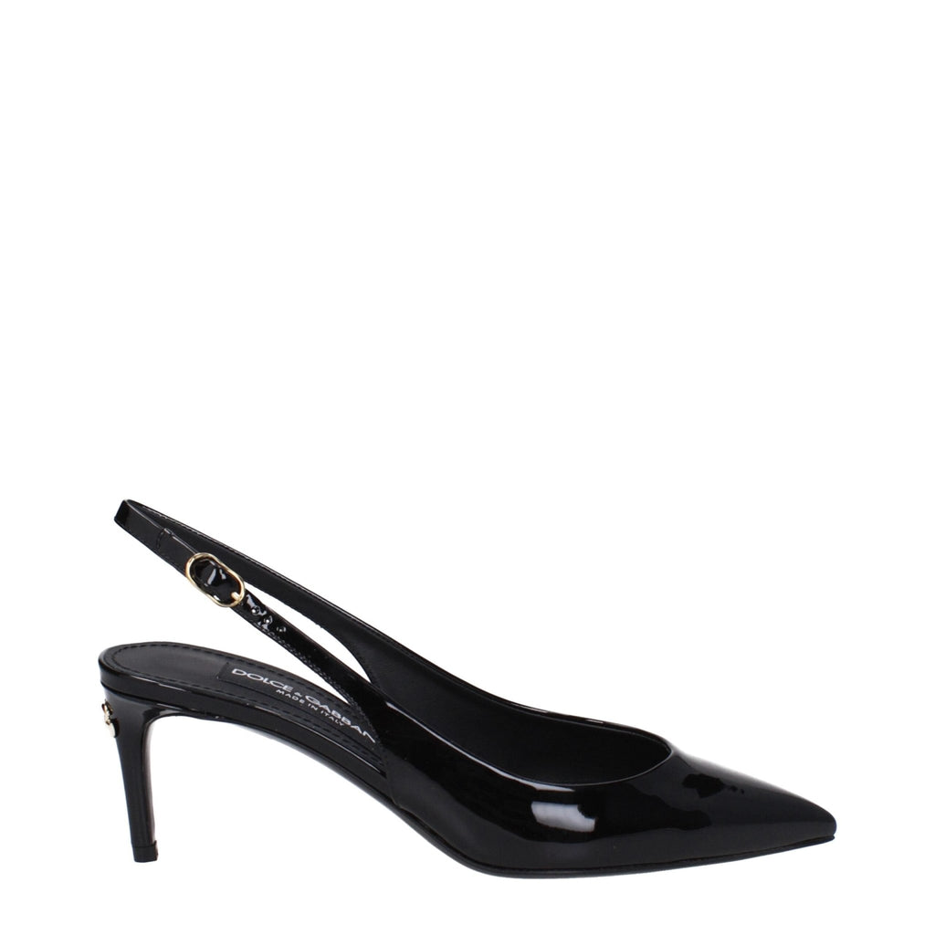 Dolce & Gabbana Black Leather Sandal - Beyzy Store - Dolce & Gabbana