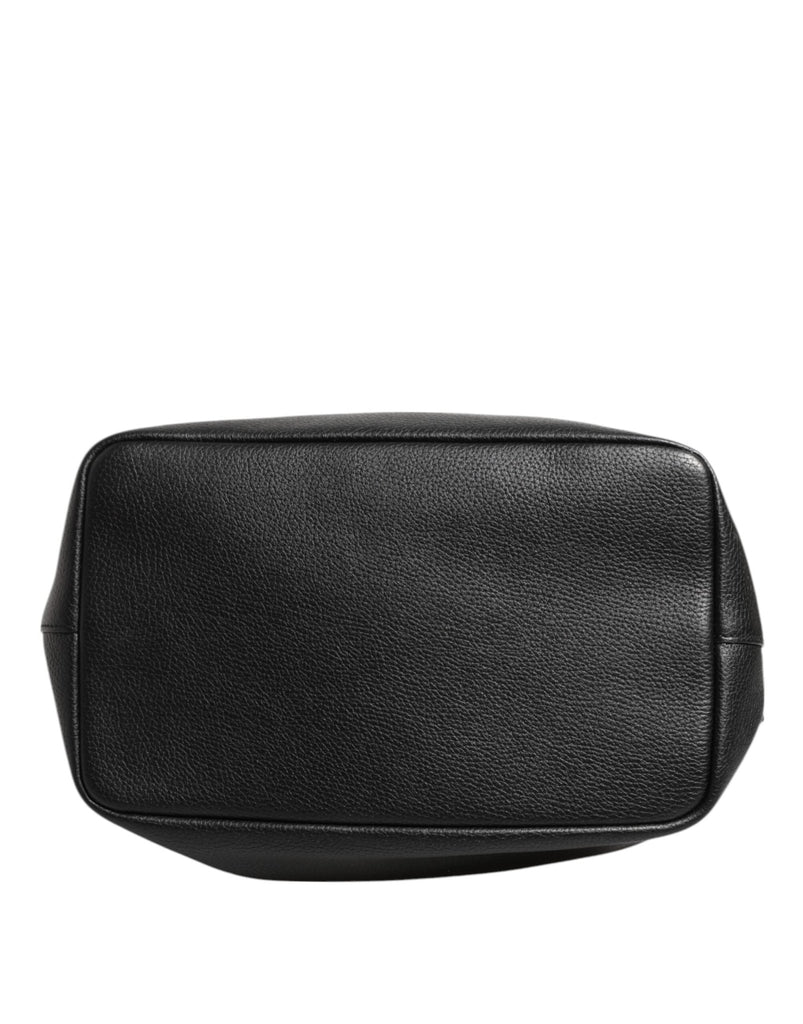 Dolce & Gabbana Black Leather Shoulder Crossbody Bucket DOLCE Bag - Beyzy Store - Dolce & Gabbana