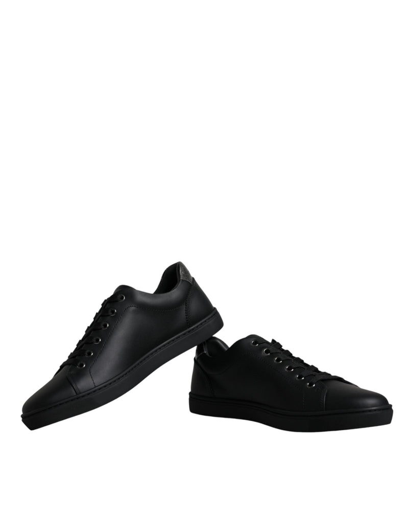 Dolce & Gabbana Black London Sacred Heart Men Sneakers Shoes - Beyzy Store - Dolce & Gabbana