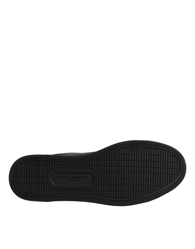 Dolce & Gabbana Black London Sacred Heart Men Sneakers Shoes - Beyzy Store - Dolce & Gabbana