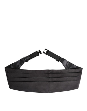Dolce & Gabbana Black Men 100% Silk Belt Wide Waist Cummerbund - Beyzy Store - Dolce & Gabbana