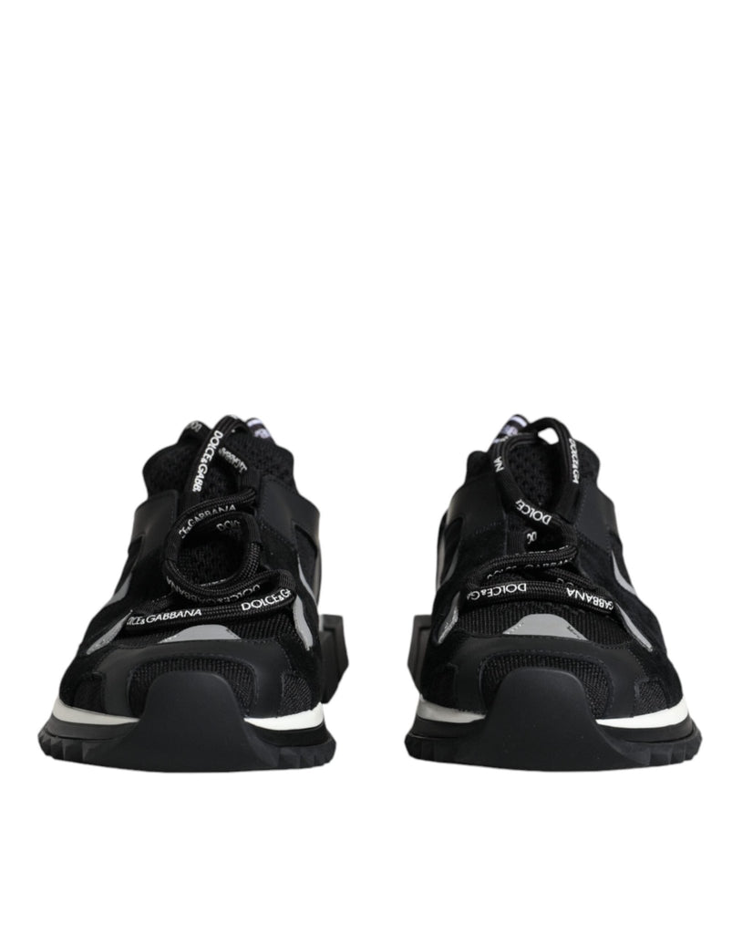 Dolce & Gabbana Black Mesh Sorrento Trekking Sneakers Shoes - Beyzy Store - Dolce & Gabbana