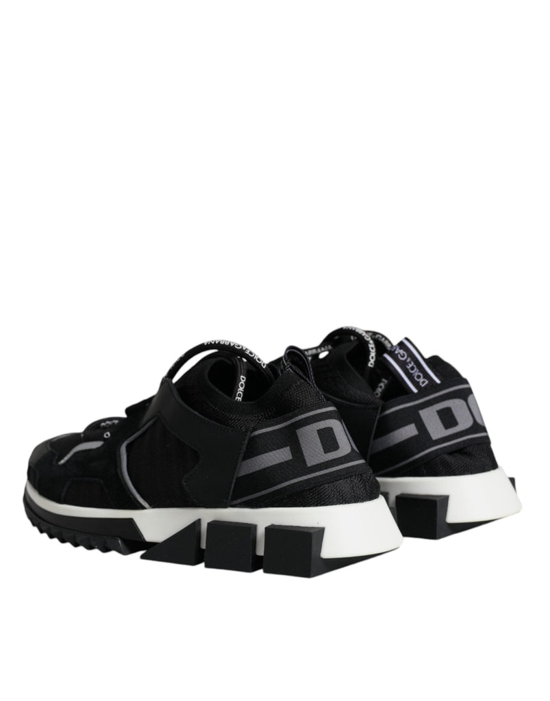 Dolce & Gabbana Black Mesh Sorrento Trekking Sneakers Shoes - Beyzy Store - Dolce & Gabbana