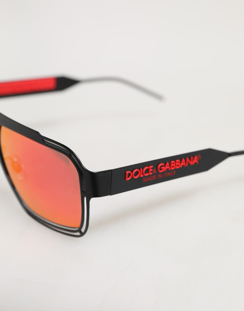 Dolce & Gabbana Black Metal Pilot Frame Shades Eyewear Sunglasses - Beyzy Store - Dolce & Gabbana