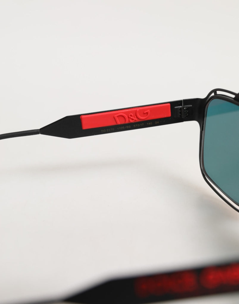 Dolce & Gabbana Black Metal Pilot Frame Shades Eyewear Sunglasses - Beyzy Store - Dolce & Gabbana