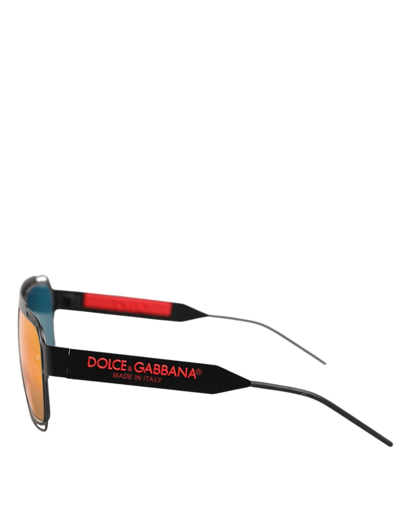 Dolce & Gabbana Black Metal Pilot Frame Shades Eyewear Sunglasses - Beyzy Store - Dolce & Gabbana