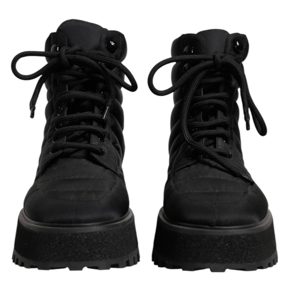 Dolce & Gabbana Black Nylon Boot - Beyzy Store - Dolce & Gabbana