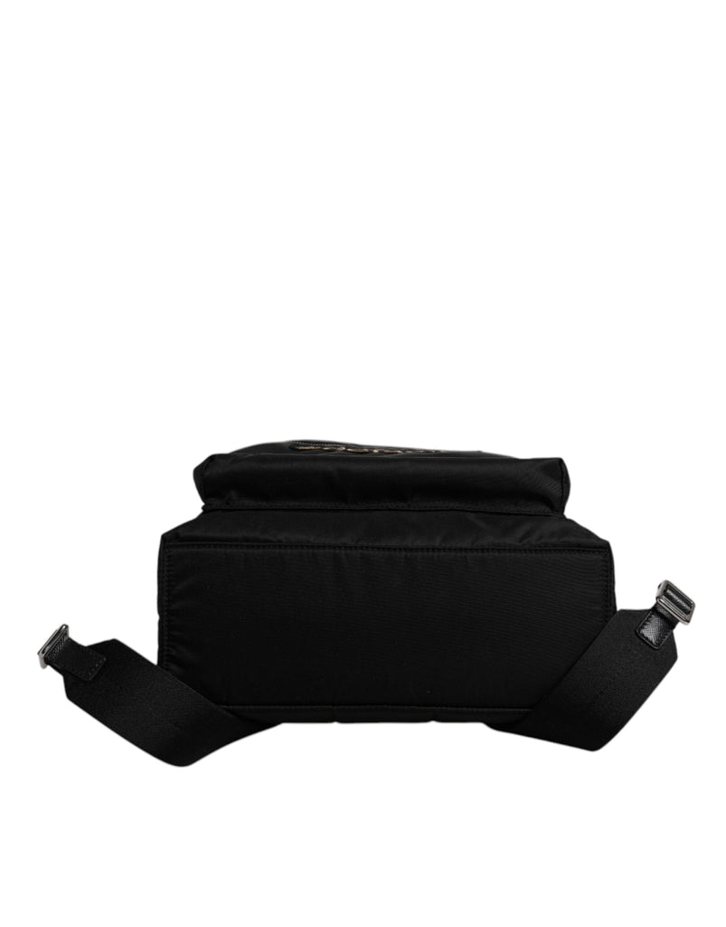 Dolce & Gabbana Black Nylon #DGFAMILY Embellished Backpack VULCANO Bag - Beyzy Store - Dolce & Gabbana
