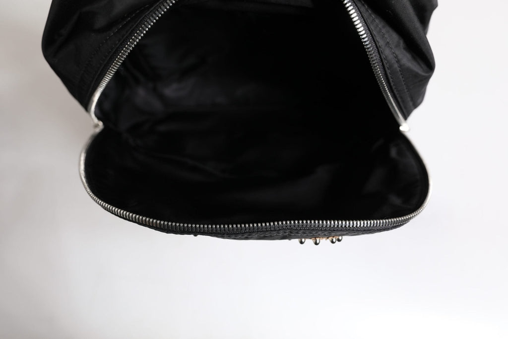 Dolce & Gabbana Black Nylon #DGFAMILY Embellished Backpack VULCANO Bag - Beyzy Store - Dolce & Gabbana