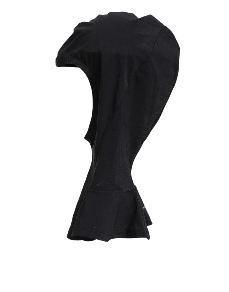 Dolce & Gabbana Black Nylon Elastane Balaclava Hood Face Cover Hat - Beyzy Store - Dolce & Gabbana
