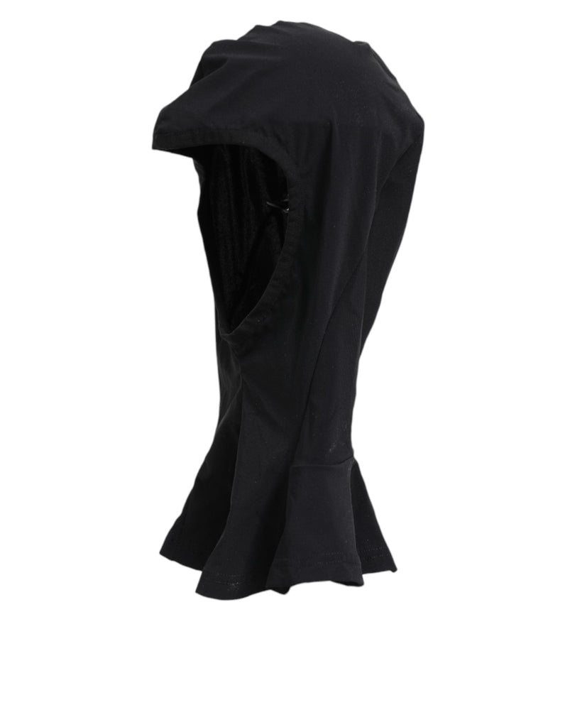 Dolce & Gabbana Black Nylon Elastane Balaclava Hood Face Cover Hat - Beyzy Store - Dolce & Gabbana