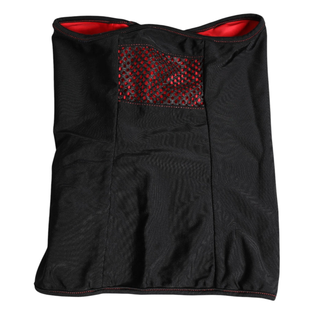Dolce & Gabbana Black Nylon Knitted Neck Warmer Balaclava Scarf - Beyzy Store - Dolce & Gabbana
