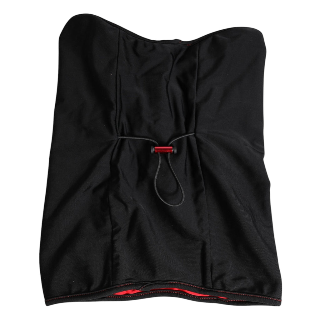 Dolce & Gabbana Black Nylon Knitted Neck Warmer Balaclava Scarf - Beyzy Store - Dolce & Gabbana
