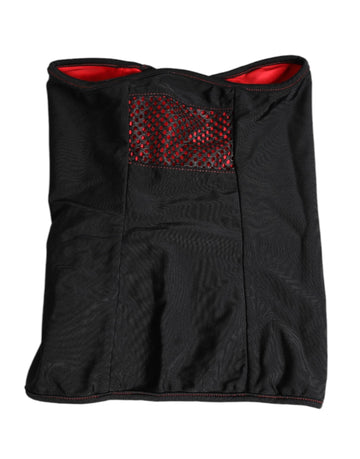 Dolce & Gabbana Black Nylon Knitted Neck Warmer Balaclava Scarf - Beyzy Store - Dolce & Gabbana