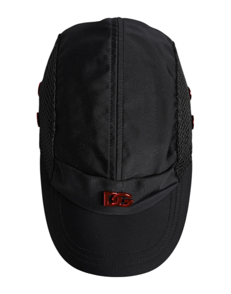Dolce & Gabbana Black Nylon Logo 6 Panels Baseball Cap - Beyzy Store - Dolce & Gabbana