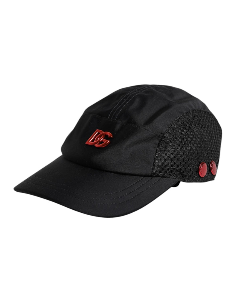 Dolce & Gabbana Black Nylon Logo 6 Panels Baseball Cap - Beyzy Store - Dolce & Gabbana