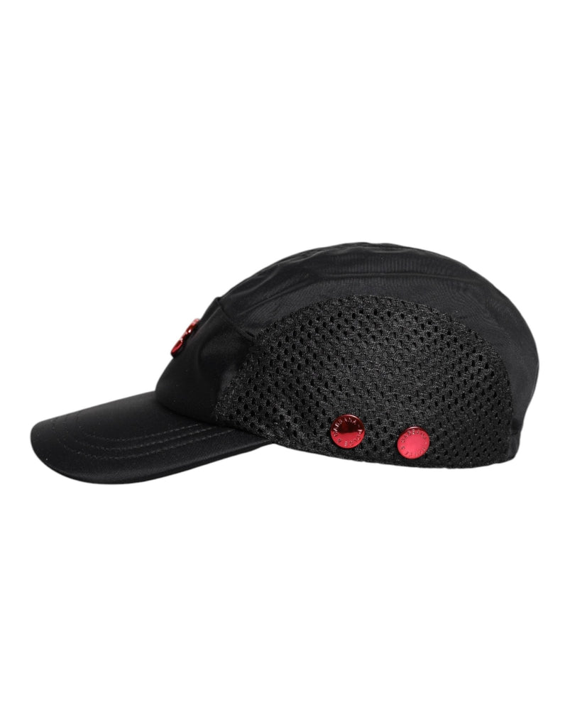 Dolce & Gabbana Black Nylon Logo 6 Panels Baseball Cap - Beyzy Store - Dolce & Gabbana