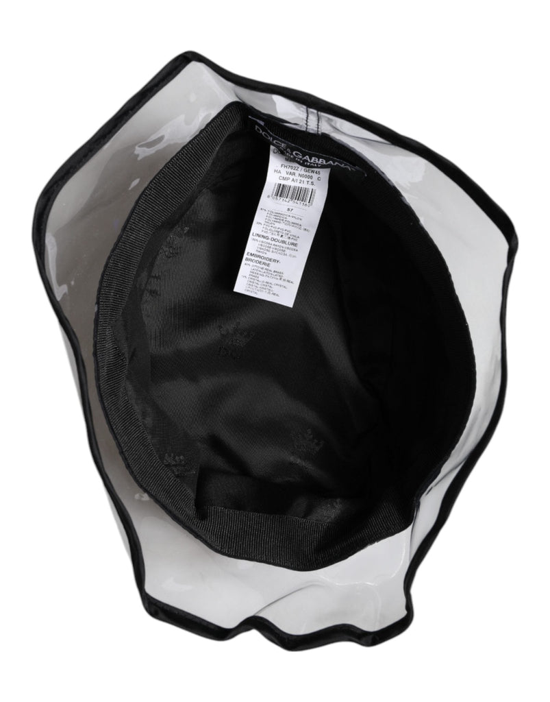 Dolce & Gabbana Black Nylon PVC DG Logo Bucket Hat - Beyzy Store - Dolce & Gabbana