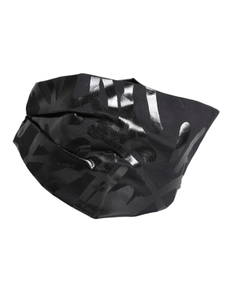 Dolce & Gabbana Black Nylon Stretch DG Logo Head Band Hat - Beyzy Store - Dolce & Gabbana