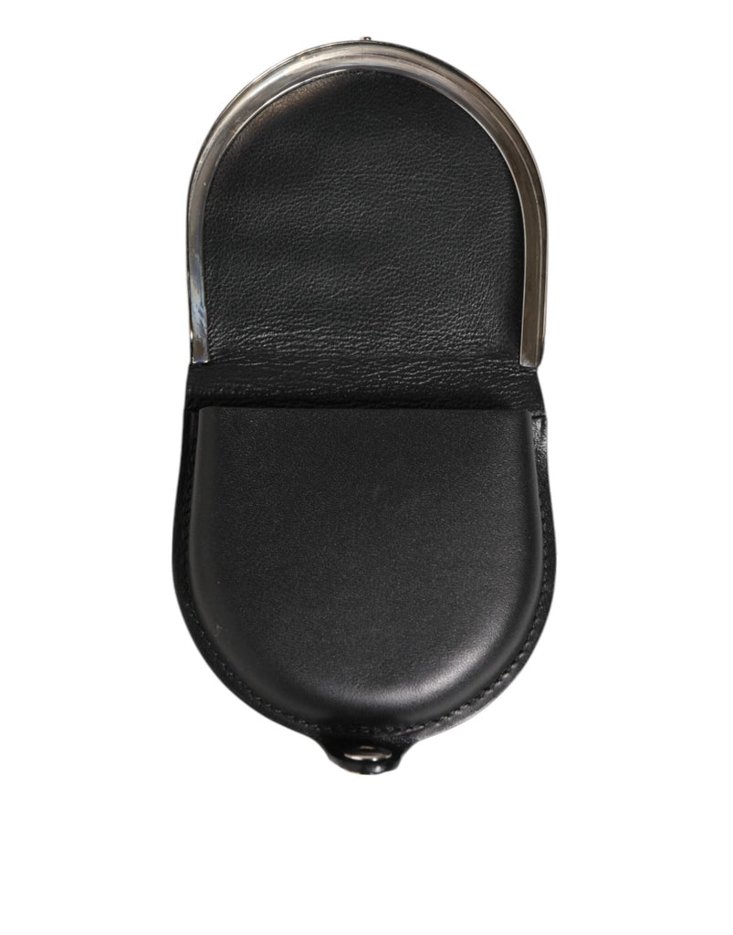 Dolce & Gabbana Black Polished Crocodile Leather Mens Coin Purse Wallet - Beyzy Store - Dolce & Gabbana