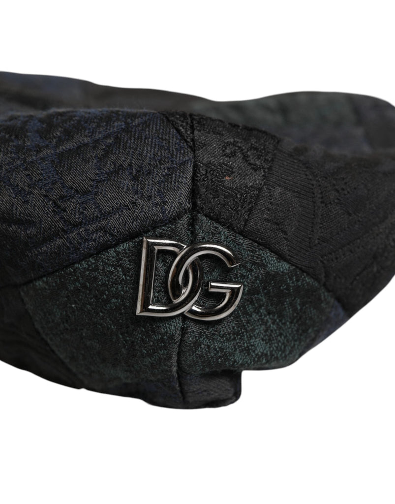 Dolce & Gabbana Black Polyester Newsboy Men Cloth Capello Hat - Beyzy Store - Dolce & Gabbana