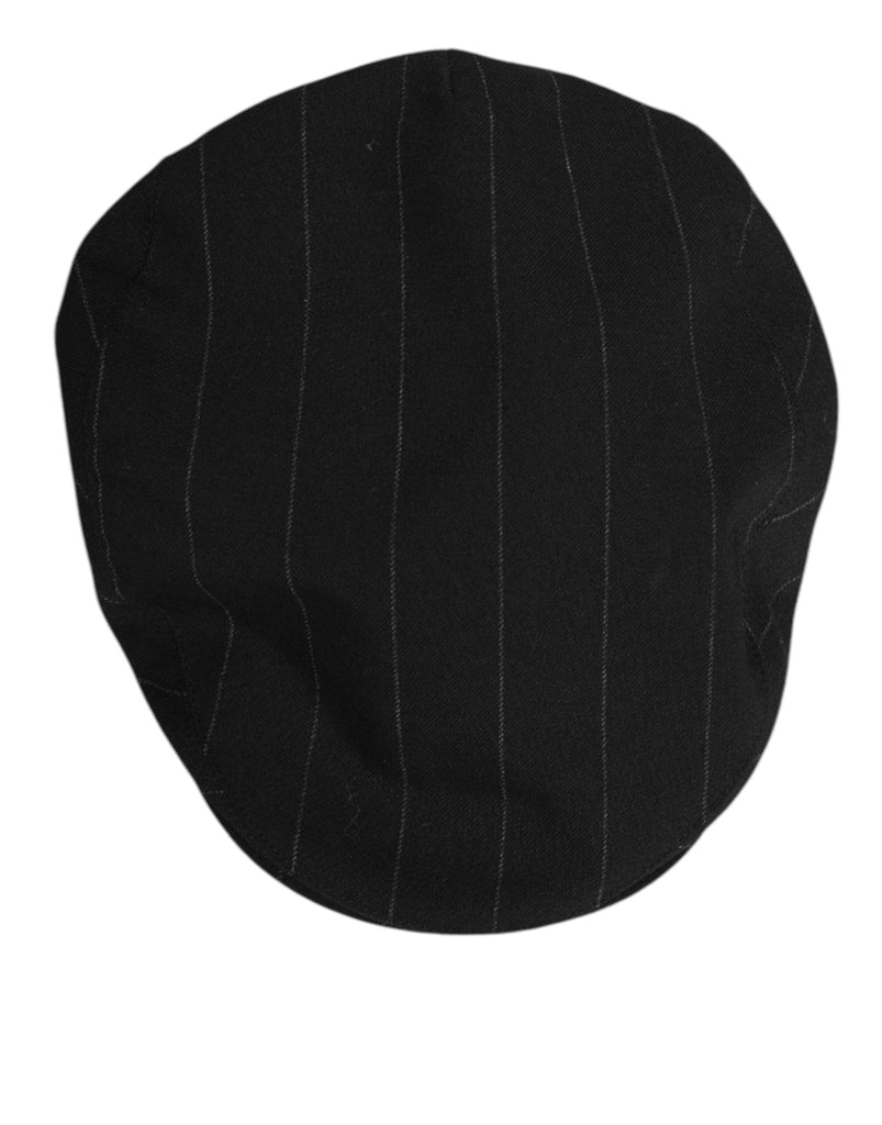 Dolce & Gabbana Black Polyester Newsboy Men Cloth Capello Hat - Beyzy Store - Dolce & Gabbana