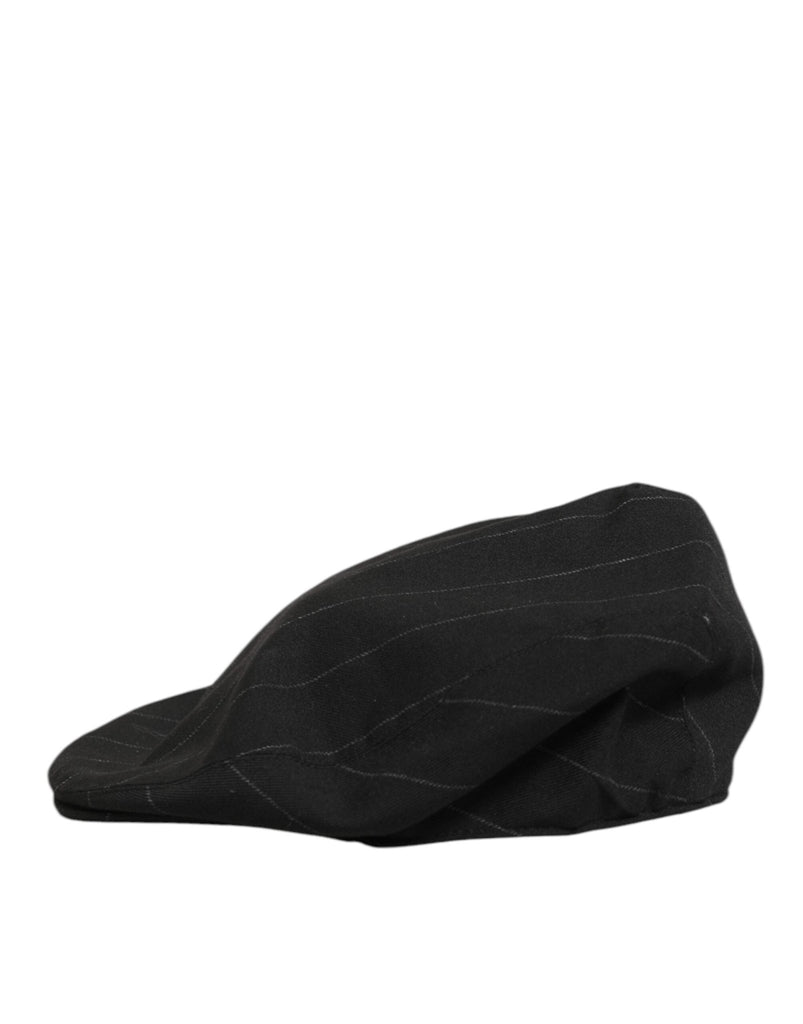 Dolce & Gabbana Black Polyester Newsboy Men Cloth Capello Hat - Beyzy Store - Dolce & Gabbana