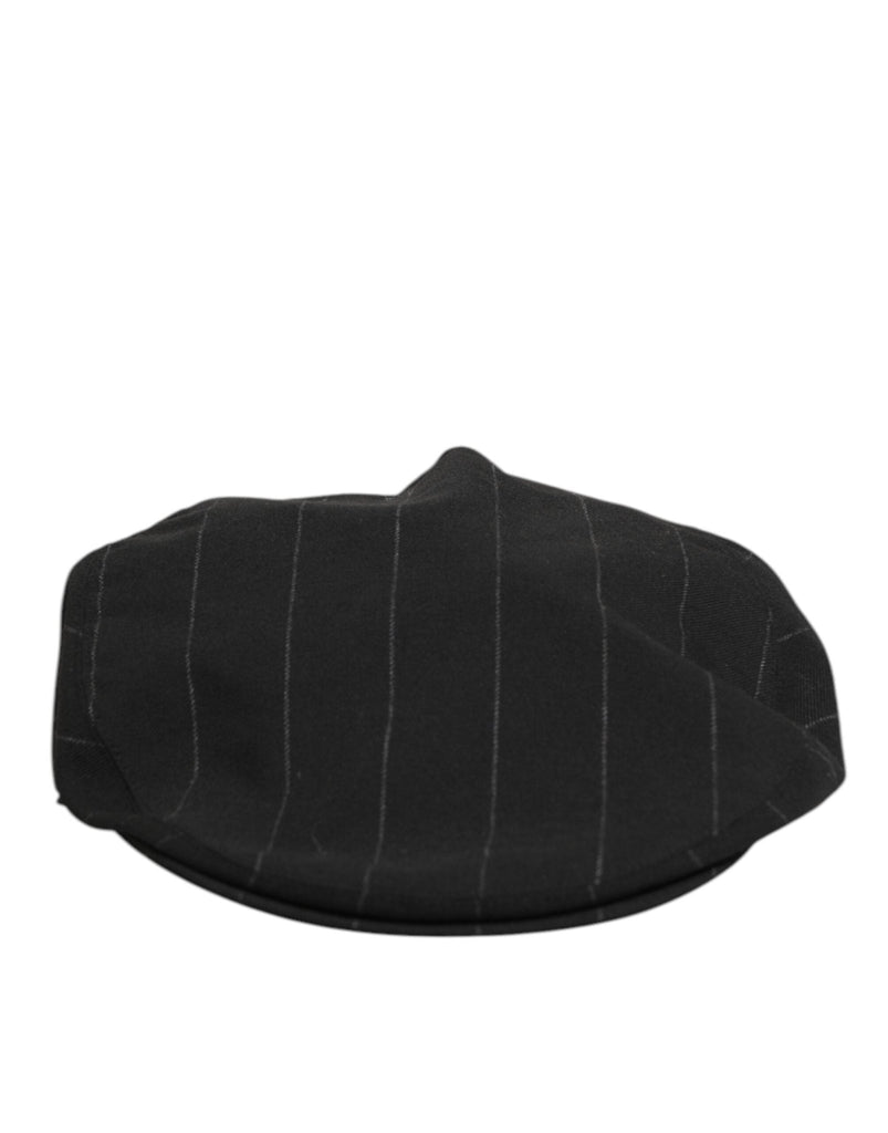 Dolce & Gabbana Black Polyester Newsboy Men Cloth Capello Hat - Beyzy Store - Dolce & Gabbana