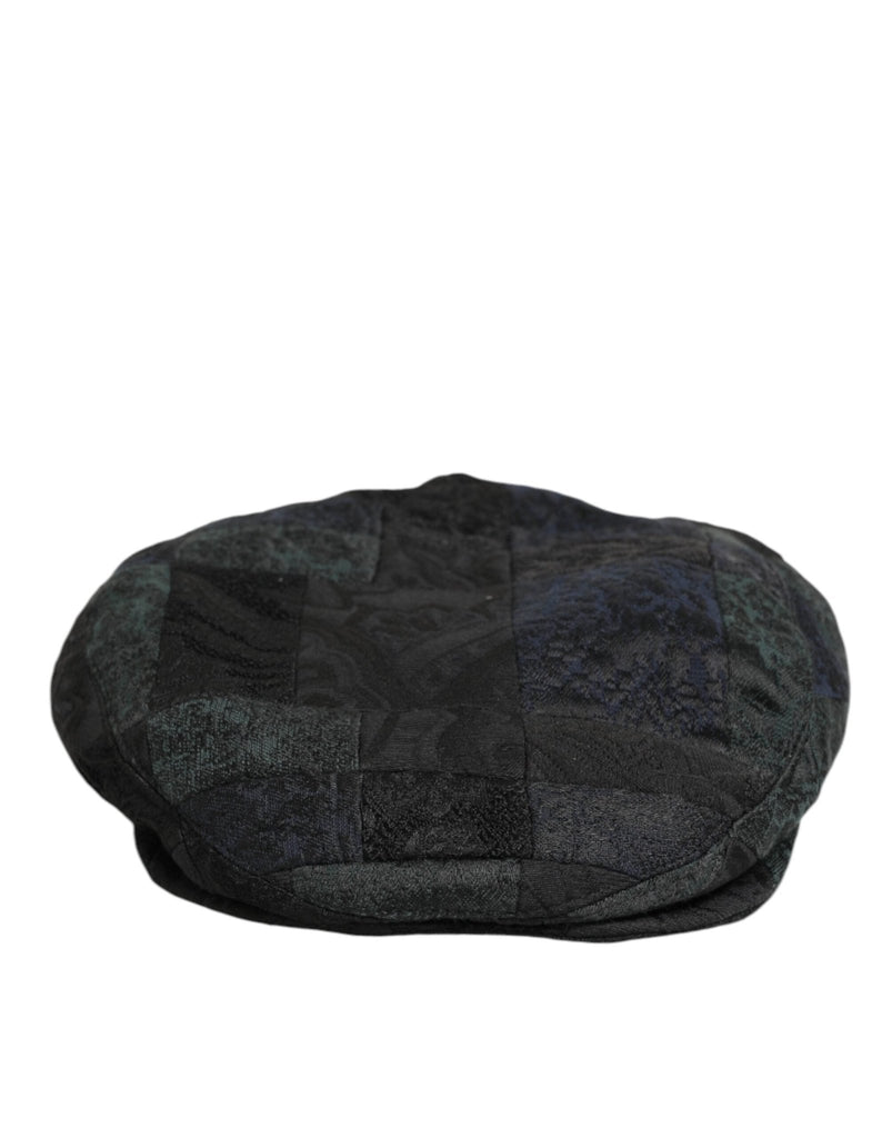 Dolce & Gabbana Black Polyester Newsboy Men Cloth Capello Hat - Beyzy Store - Dolce & Gabbana