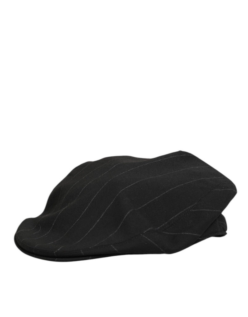 Dolce & Gabbana Black Polyester Newsboy Men Cloth Capello Hat - Beyzy Store - Dolce & Gabbana