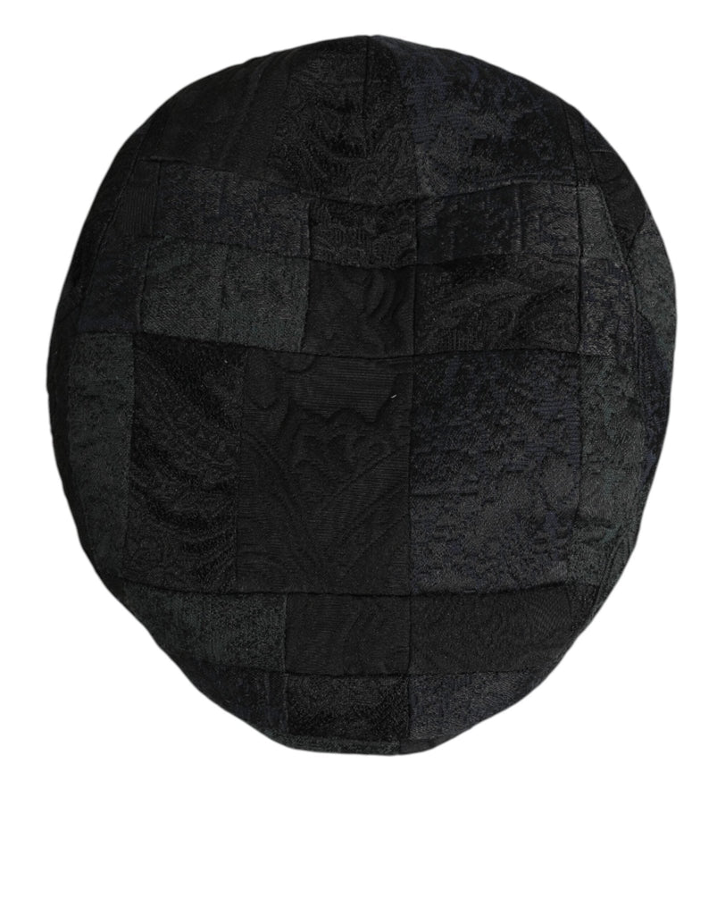 Dolce & Gabbana Black Polyester Newsboy Men Cloth Capello Hat - Beyzy Store - Dolce & Gabbana