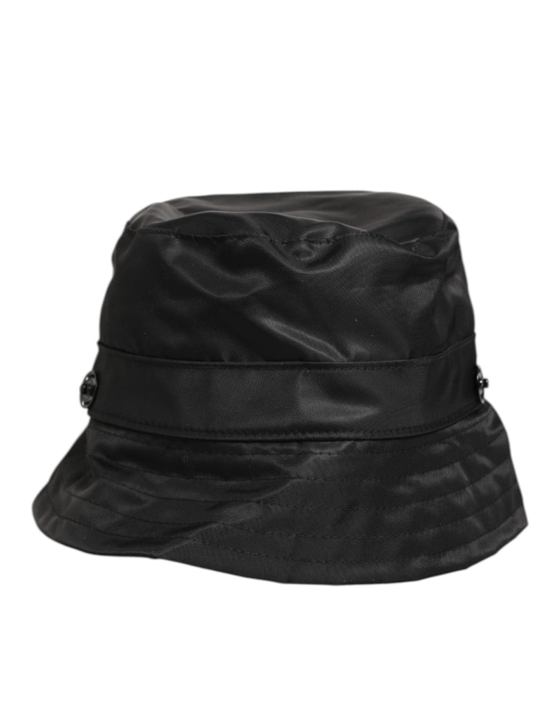 Dolce & Gabbana Black PVC Wide Brim Men Bucket Capello Hat - Beyzy Store - Dolce & Gabbana