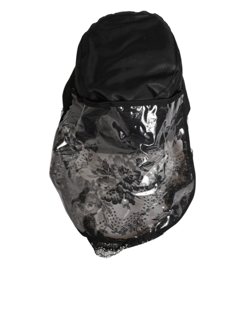 Dolce & Gabbana Black PVC Wide Brim Men Bucket Capello Hat - Beyzy Store - Dolce & Gabbana