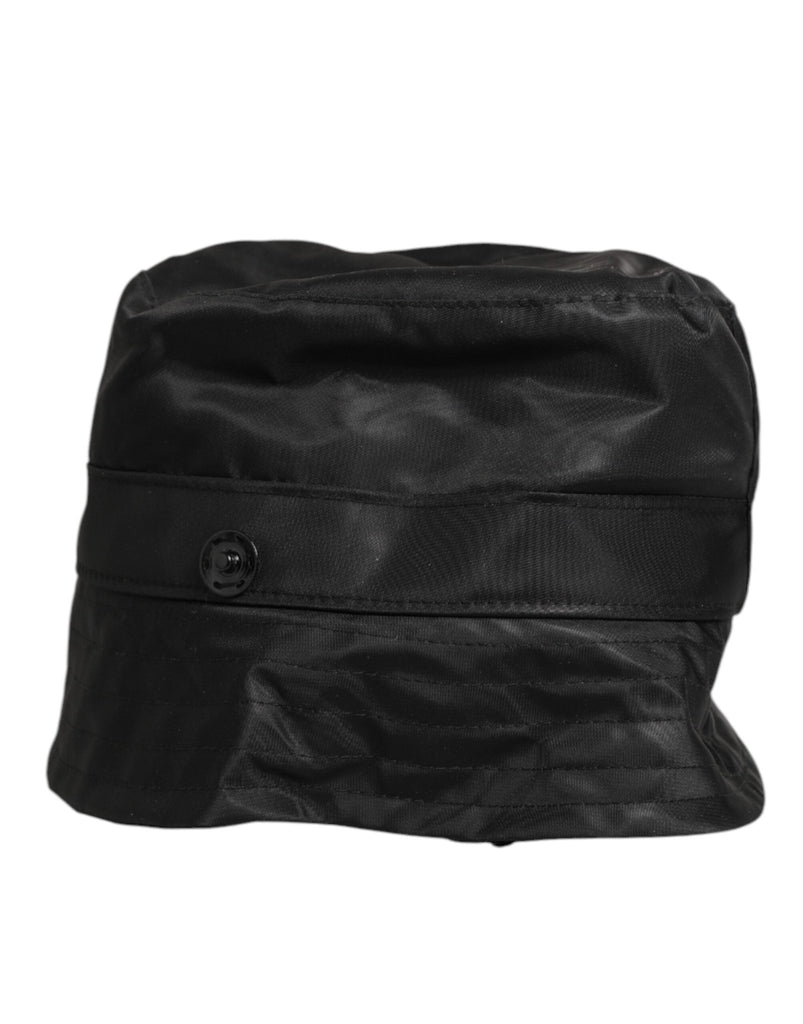 Dolce & Gabbana Black PVC Wide Brim Men Bucket Capello Hat - Beyzy Store - Dolce & Gabbana