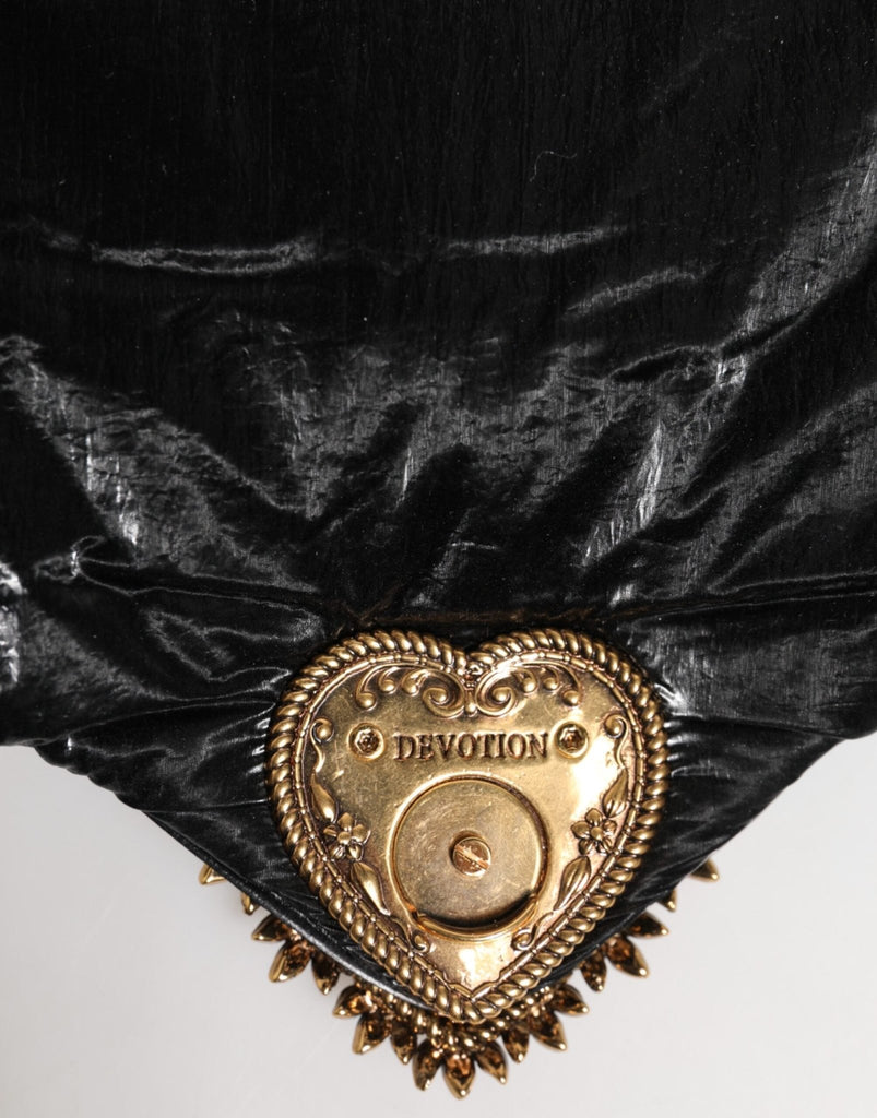 Dolce & Gabbana Black Quilted Nylon Devotion Satchel Chain Strap Bag - Beyzy Store - Dolce & Gabbana