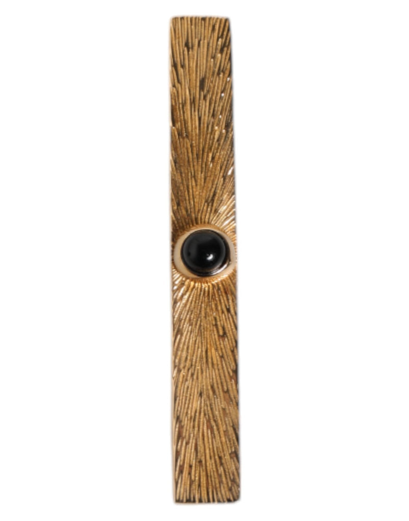 Dolce & Gabbana Black Sapphire Gold Tone Brass Tie Clip Bar - Beyzy Store - Dolce & Gabbana