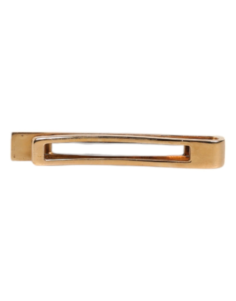 Dolce & Gabbana Black Sapphire Gold Tone Brass Tie Clip Bar - Beyzy Store - Dolce & Gabbana