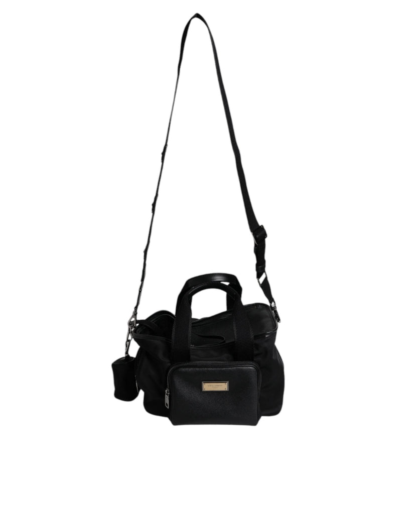 Dolce & Gabbana Black Shoulder Strap Pet Carry Logo Plaque Bag - Beyzy Store - Dolce & Gabbana