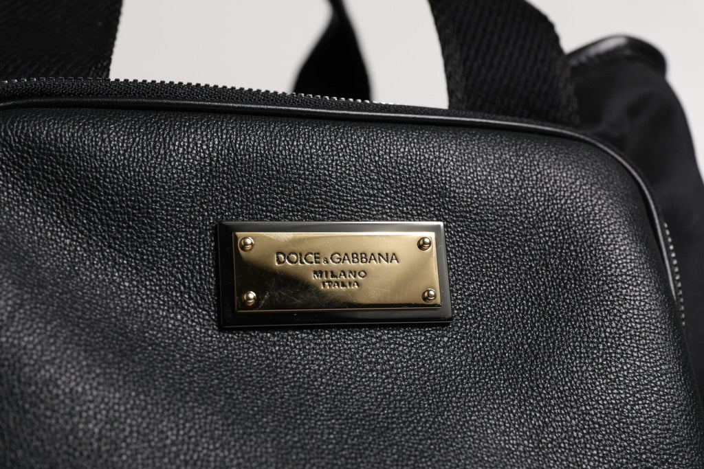 Dolce & Gabbana Black Shoulder Strap Pet Carry Logo Plaque Bag - Beyzy Store - Dolce & Gabbana
