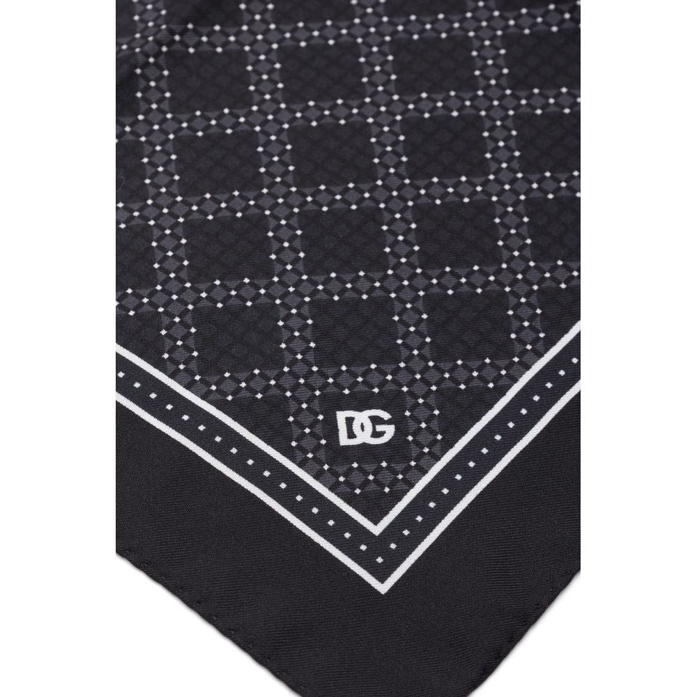 Dolce & Gabbana Black Silk Handkerchief - Beyzy Store - Dolce & Gabbana