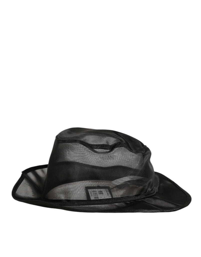 Dolce & Gabbana Black Silk Mesh Bucket Men Fisherman Cap Hat - Beyzy Store - Dolce & Gabbana