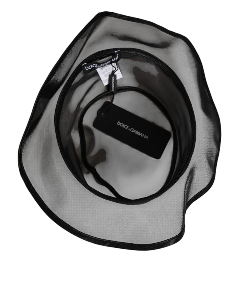 Dolce & Gabbana Black Silk Mesh Bucket Men Fisherman Cap Hat - Beyzy Store - Dolce & Gabbana