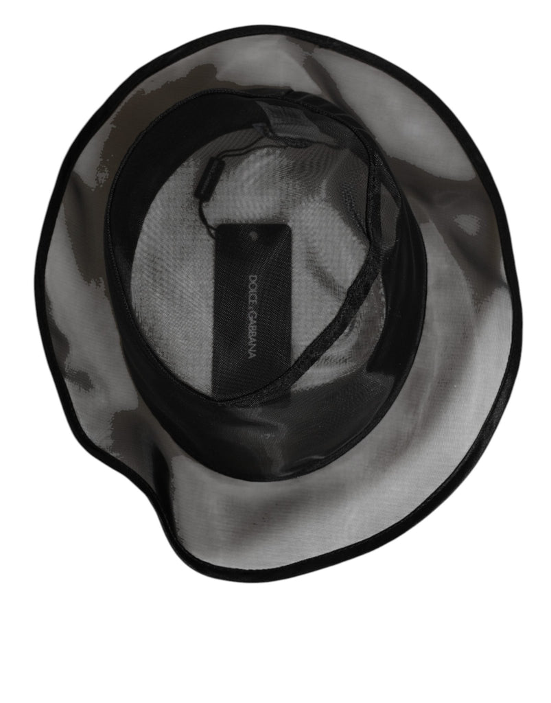 Dolce & Gabbana Black Silk Mesh Bucket Men Fisherman Cap Hat - Beyzy Store - Dolce & Gabbana