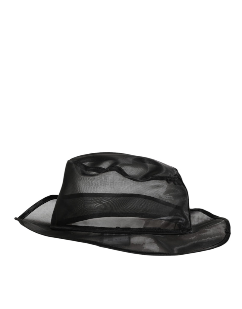 Dolce & Gabbana Black Silk Mesh Bucket Men Fisherman Cap Hat - Beyzy Store - Dolce & Gabbana