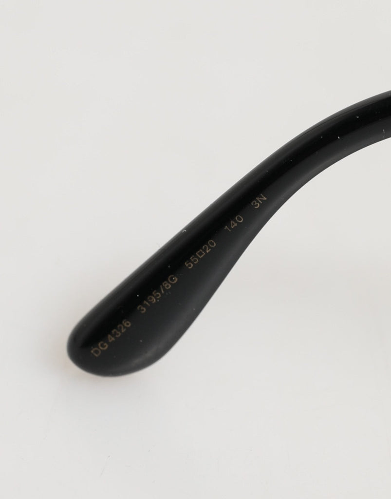 Dolce & Gabbana Black Silver Sequin Butterfly Polarized Sunglasses - Beyzy Store - Dolce & Gabbana