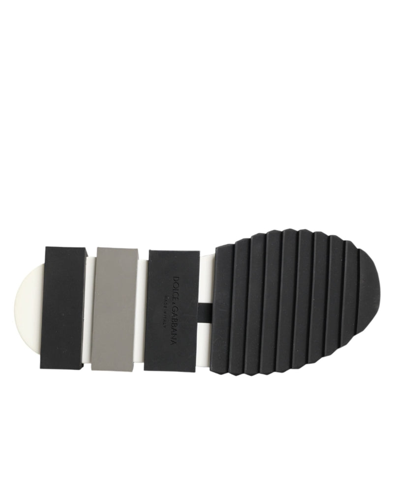 Dolce & Gabbana Black Silver Slip On Sorrento Sneakers Shoes - Beyzy Store - Dolce & Gabbana