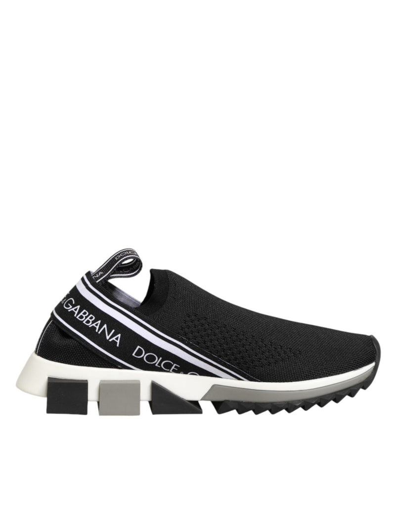 Dolce & Gabbana Black Slip On Sorrento Low Top Sneakers Shoes - Beyzy Store - Dolce & Gabbana