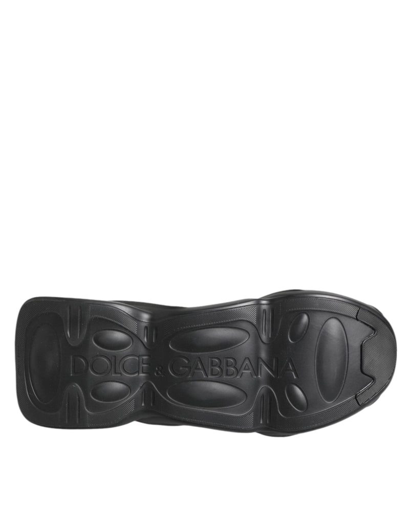 Dolce & Gabbana Black Slip On Wave Low Top Men Sneaker Shoes - Beyzy Store - Dolce & Gabbana