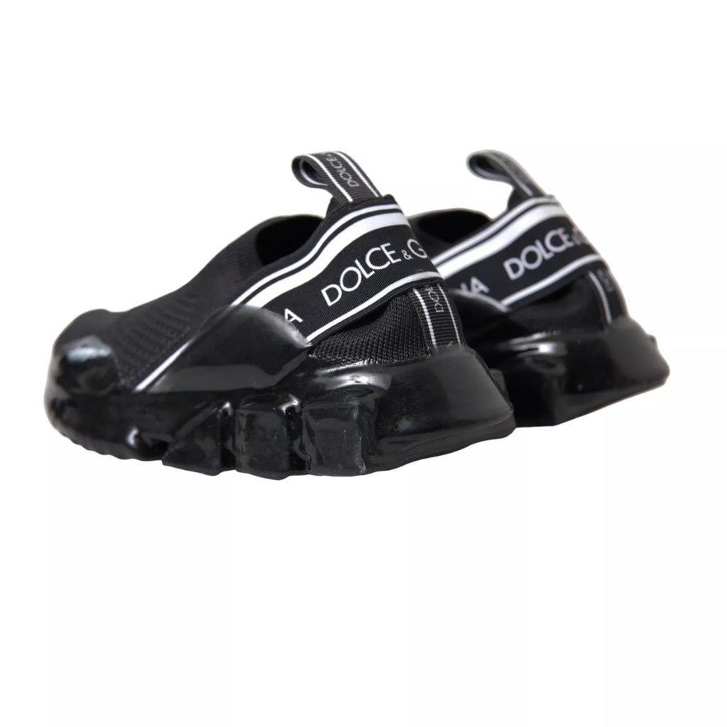 Dolce & Gabbana Black Sorrento Slip On Low Top Sneakers - Beyzy Store - Dolce & Gabbana