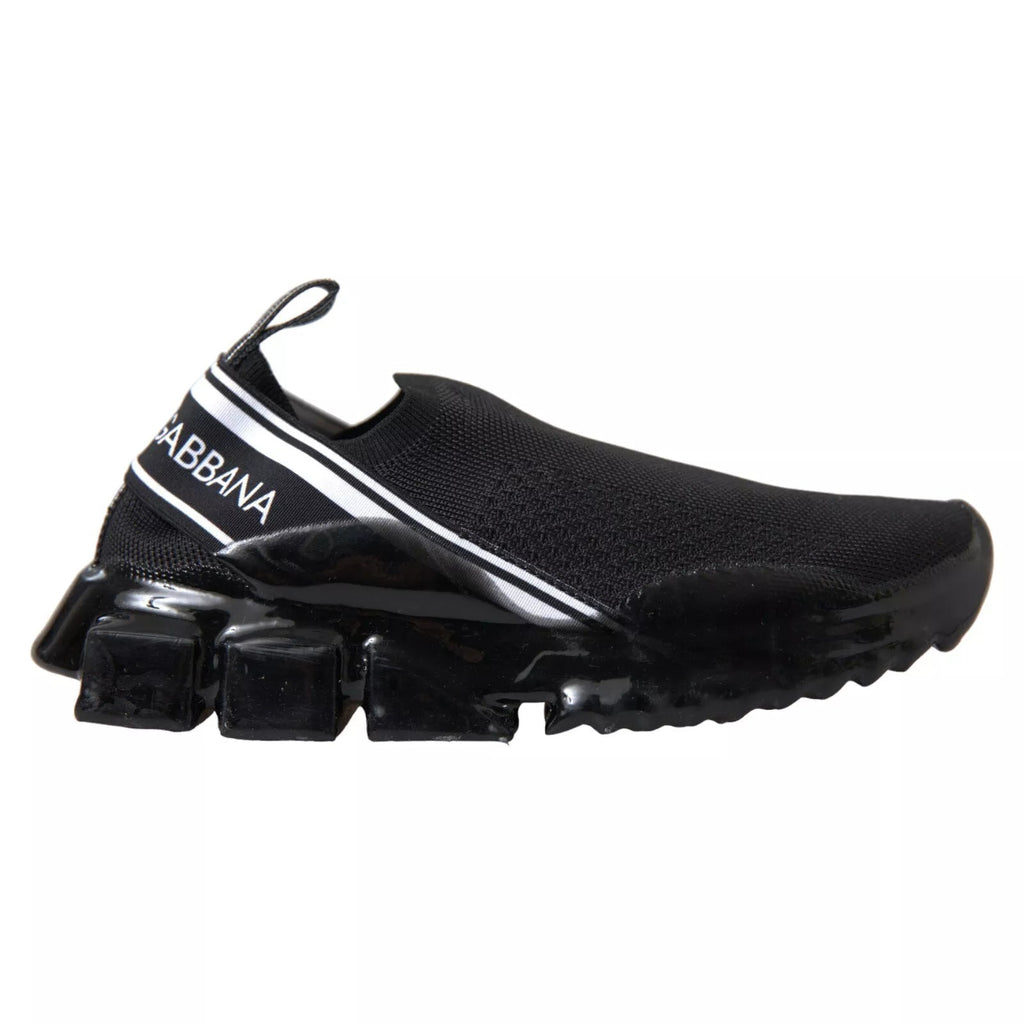Dolce & Gabbana Black Sorrento Slip On Low Top Sneakers - Beyzy Store - Dolce & Gabbana